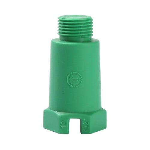 Conversion 1/2 Inch Polypropylene Test Plug - Green