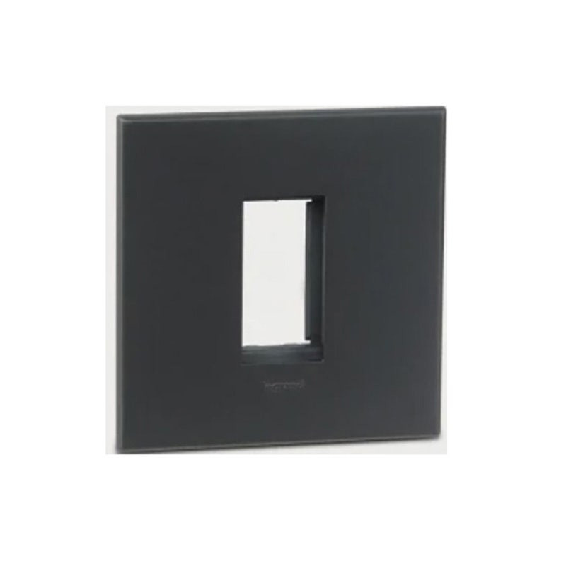 LEGRAND - Cover Plate with Frame Arteor, Indian , 1 Module, Square, Graphite