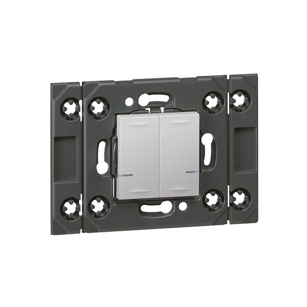 LEGRAND - Wireless Switch Arteor, 1 Gang, 4 Ways, ON/OFF, Aluminium