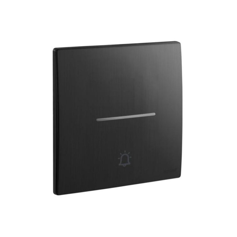 ليجراند - زر الضغط Mallia Senses، DND/MUR/BELL، مفرد، Brushed Black