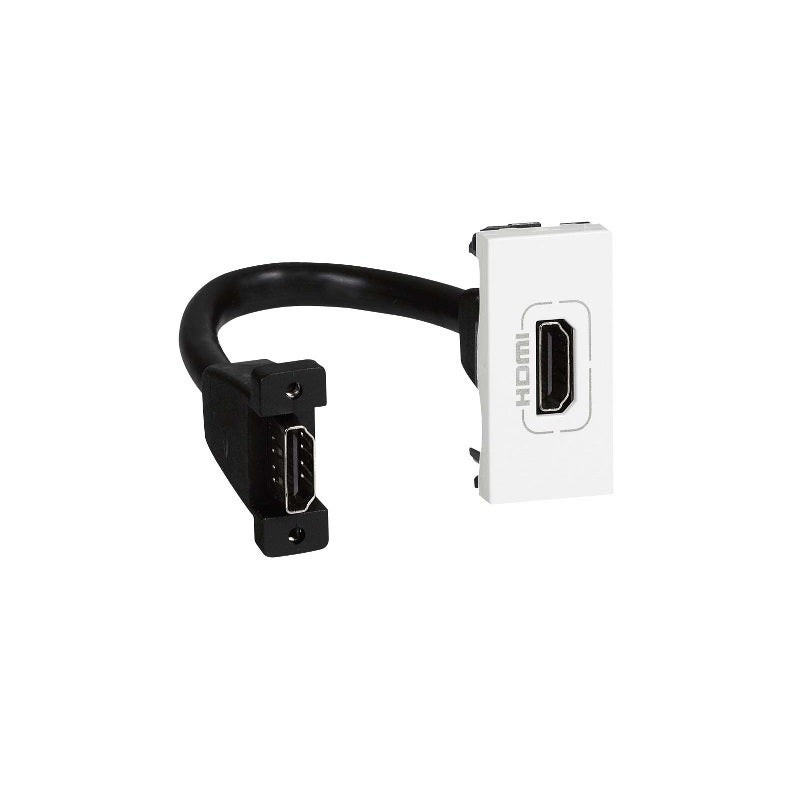 LEGRAND - HDMI Socket Mosaic, Preterminated, 1 Module, White