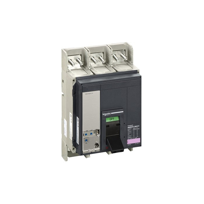 SCHNEIDER - MCCB Breaker, ComPact NS630bN, 50 kA at 415 VAC, Micrologic 2.0 Trip Unit, 630A, Fixed, 3P 3d