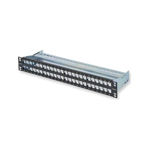 Corning Keystone Metal Patch Panel - 48 Ports - 530 x 75 x 170 mm - Black - CAXXSV-04808-C002