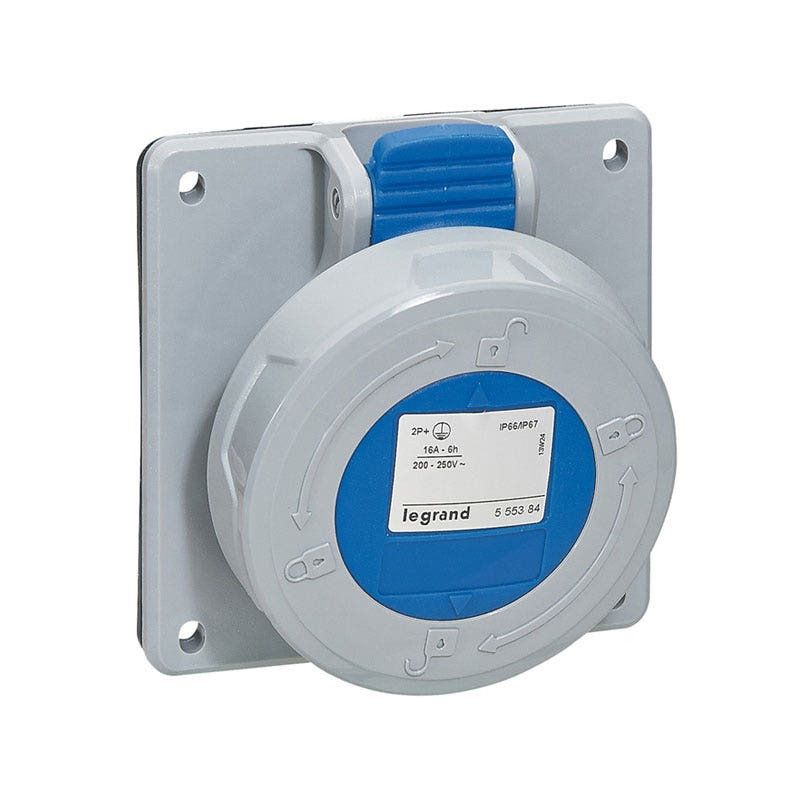 LEGRAND - Socket 32A 4P+E 200/250V Panel M. IP67, P17