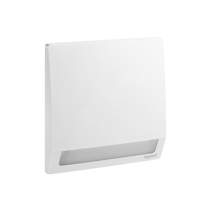 LEGRAND - Step Light Mallia Senses, 1 Gang, 100-250V, 230V, Matt White