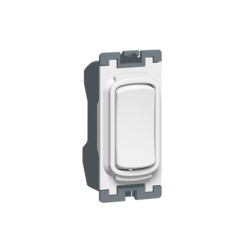 LEGRAND - Switch Synergy, Grid Module, 2 Way Centre Off, 20AX, 250V~, White