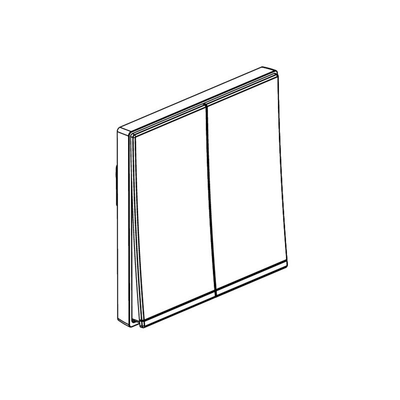 LEGRAND - Push-Button Galion, 2 Gangs, 16A, 250V, Dark Silver