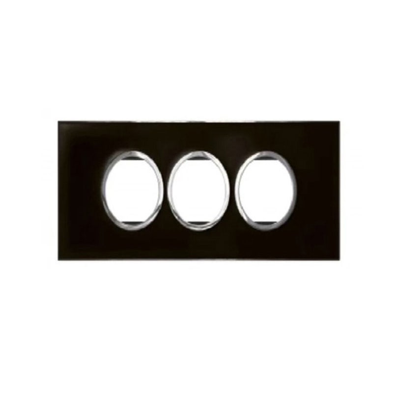 ليجراند - غطاء مع إطار Arteor، هندي، 6 موديول، دائري، Mirror Black