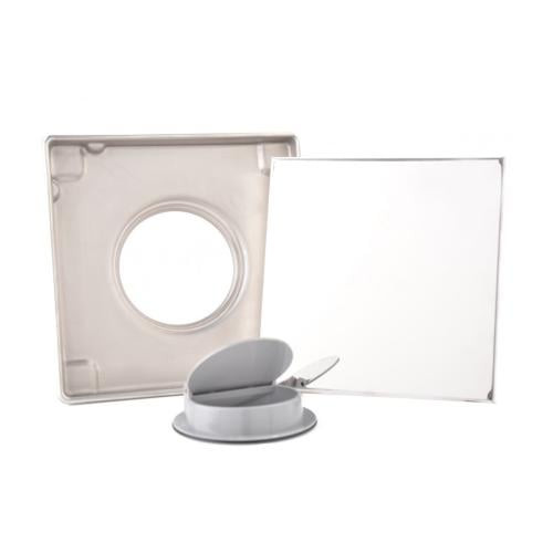 Drain Kit- Tile Vacum Tray- 20x20- Silver