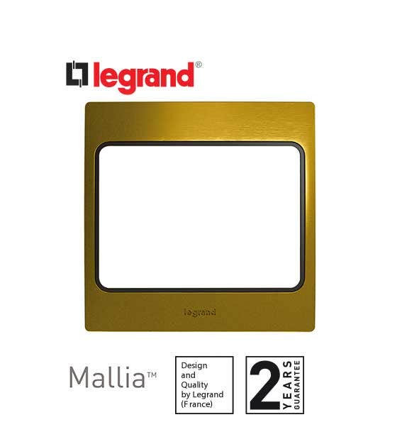 DISCONTINUED LEGRAND - Plate Mallia, 1 Gang, Gold