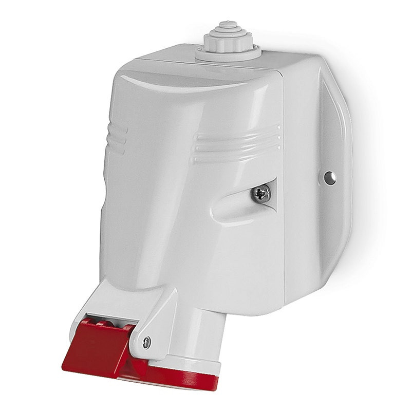 SCAME - Surface Mounting Socket, 16A, 3P+N+E, IP44, 6H, 346-415V, 50Hz 60Hz, Screw Terminals
