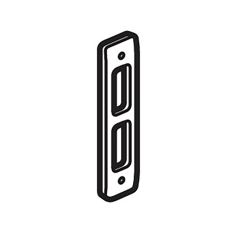 LEGRAND - Front Plate Synergy Authentic, 2 Gang, for 2 Grid Module, Architrave, Glossy Gold