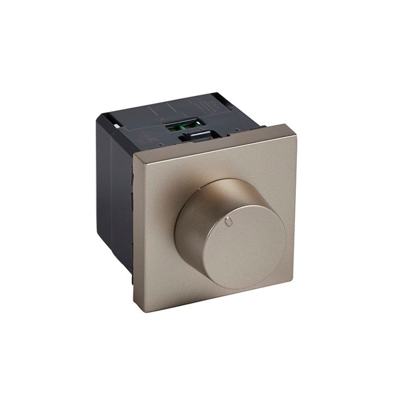 ليجراند - DIMMER دوار Arteor، Leading Edge، 2 Wire، 400W، 2 موديول، بدون حيادي، Champagne