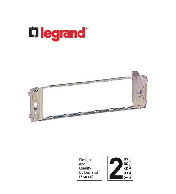 LEGRAND - Yoke Synergy, for 6 Grid Modules, 3 Gang, for White, St. Steel, Satin Brass