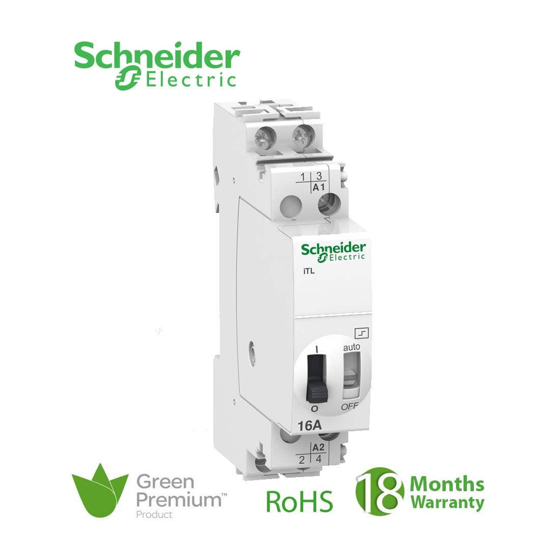 SCHNEIDER - Impulse Relay 16A 2No 130V AC 50-60Hz 48V DC ITL