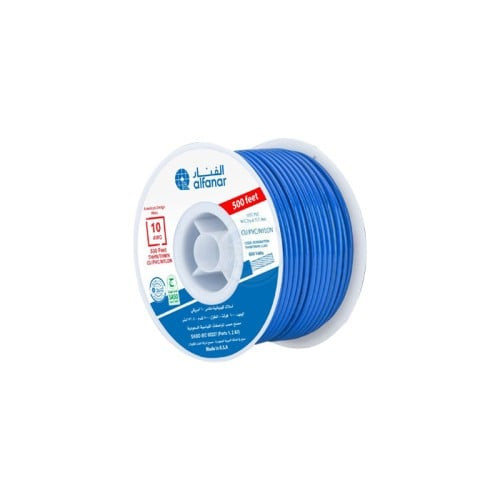 AWG/THNN AWG wire, 10 turns, 250 feet - 450/750 volts - blue copper PVC Alfanar