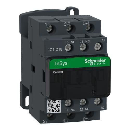 Schneider - Contactor -TeSys Deca-3P-18A/690V-LC1D18M7