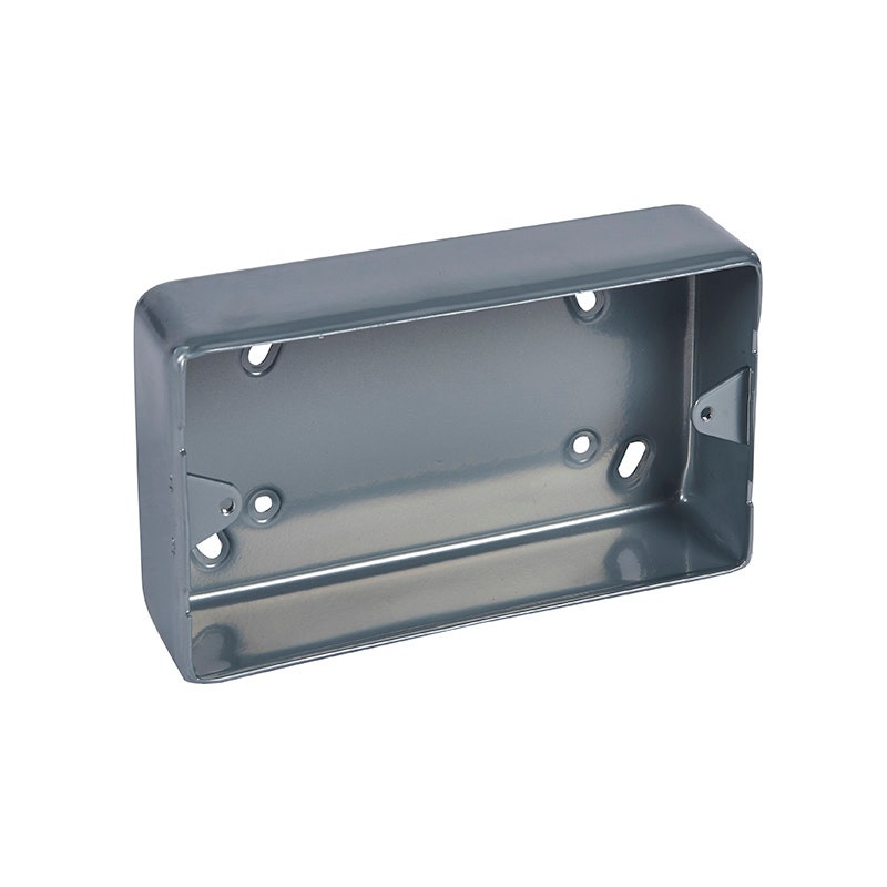 LEGRAND - Backbox Synergy, without Knockouts, Metalclad, 2 Gang, Depth 37mm, Surface Mounting, Steel