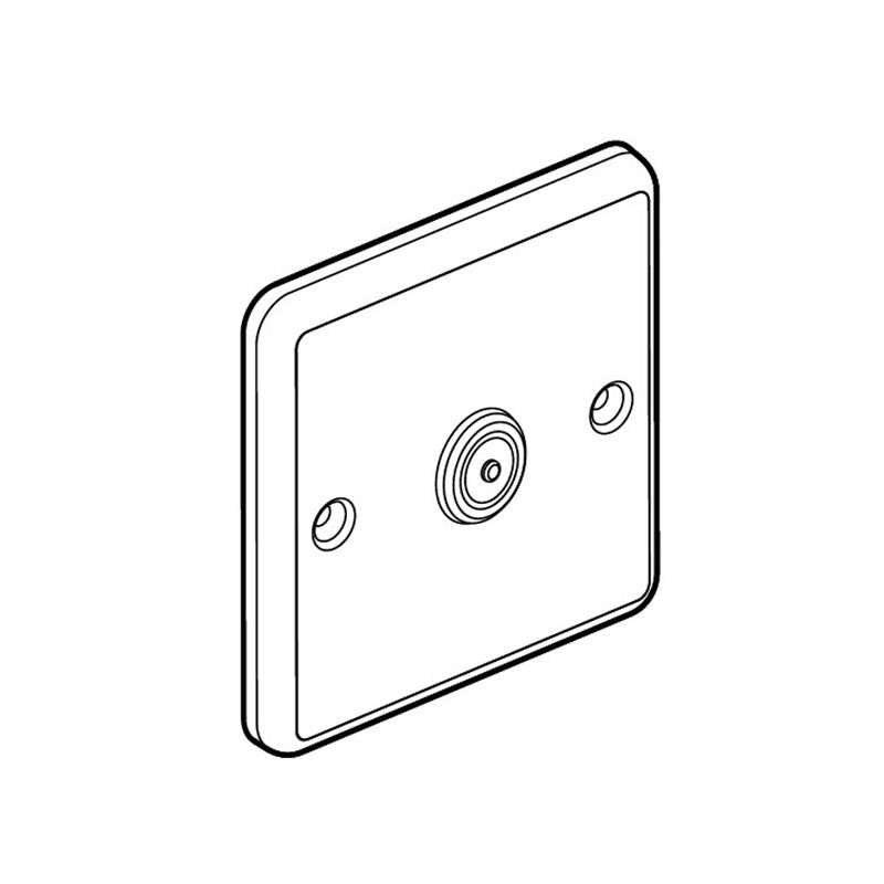LEGRAND - Cord Outlet Synergy Authentic, 1 Gang, Glossy Gold