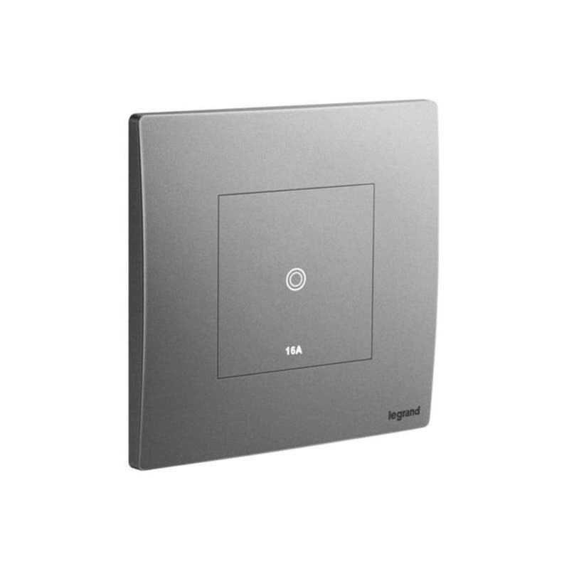 LEGRAND - Touch Switch, Mallia Senses, 1 Gang, 1 Way, 16AX, 240V, Dark Silver