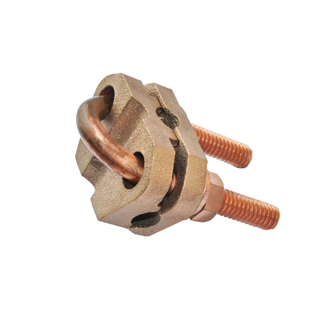 BAHRA EARTHING - U-Bolt Clamp Double Plated For Rod (14.2-20mm) To Cable (50-150mm2)