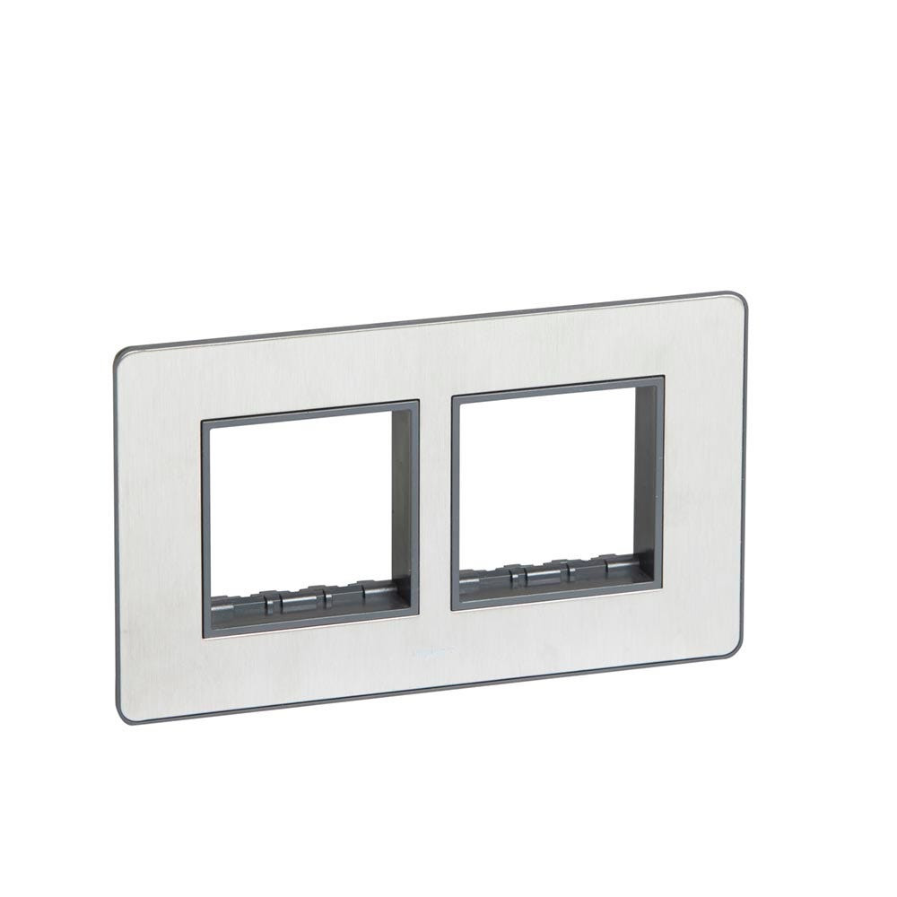 LEGRAND - Carrier Plate 2G 4Mod, BS BSS, Sleek 