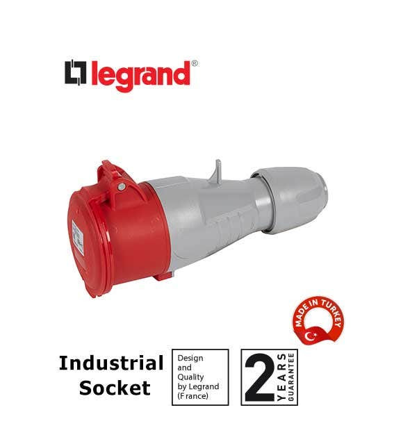 LEGRAND - Mobile Socket P17, IP44, 380/415 V~, 32 A, 3P+N+E