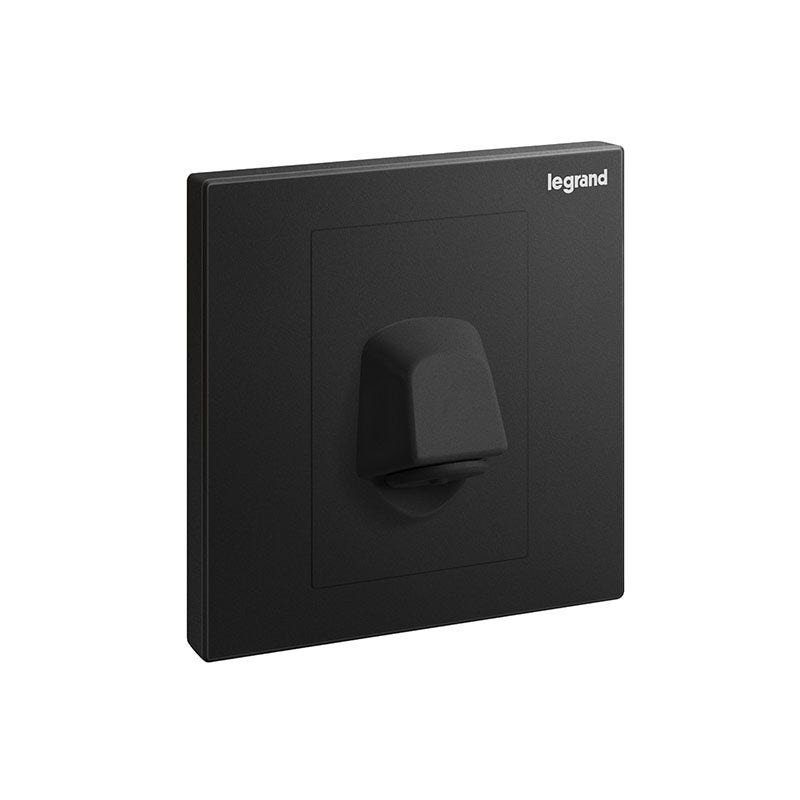 LEGRAND - Cable Outlet Galion, 1 Gang, 20A, Matt Black