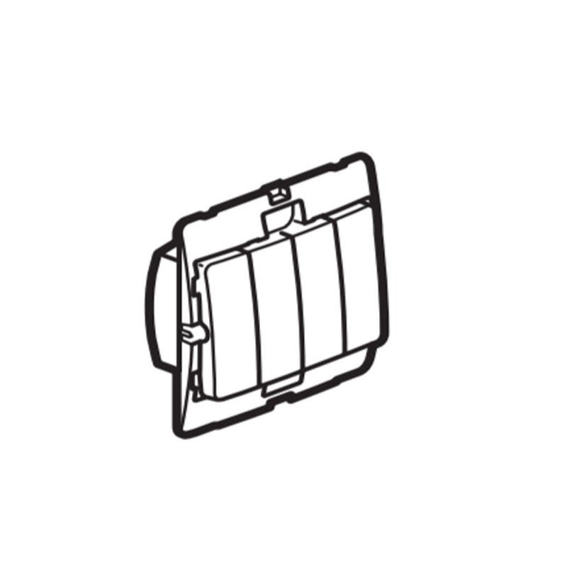 DISCONTINUED LEGRAND - Single Pole Switch Mallia, 4 Gang, 1-Way, 10 AX 250 V~
