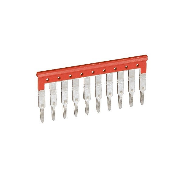 ليجراند - موصل أسلاك - FOR 10 BLOCKS WITH 6 MM PITCH - لون أحمر