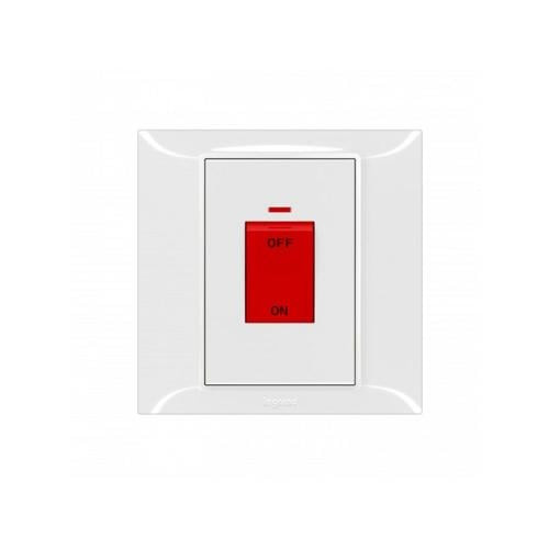 Single air conditioner switch 45 amp with indicator lamp from Legrand (Blanco S)