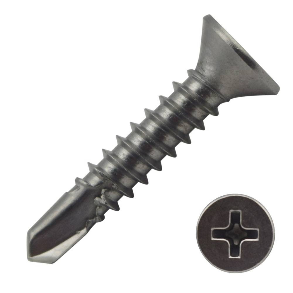 Black Self-Drilling Screw | TAS - 1" X 7 - Black