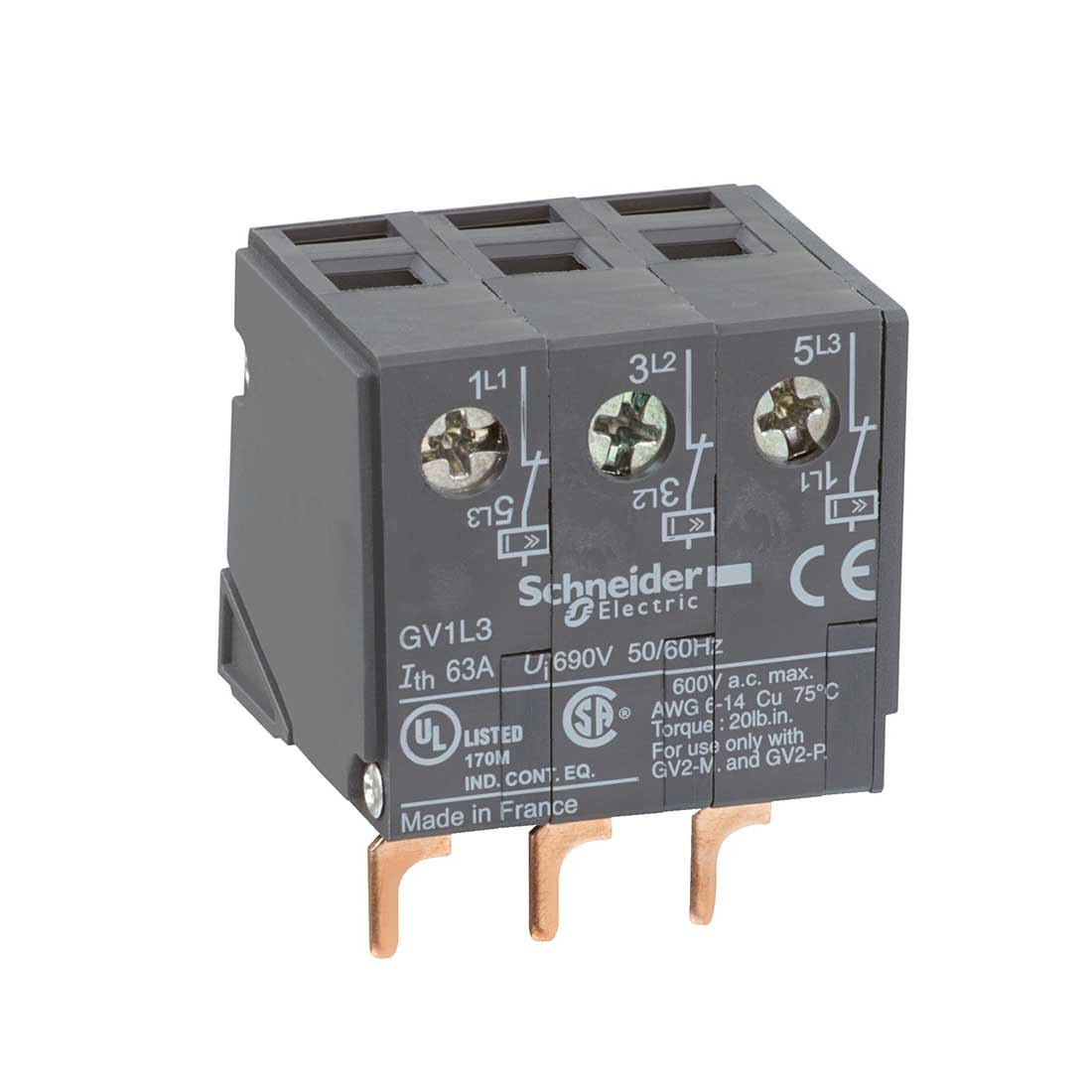 SCHNEIDER - Current Limiter Module, Tesys GV2, On Device Mounting