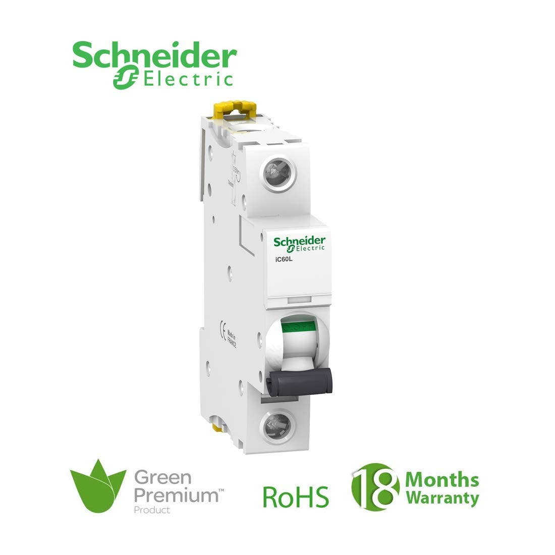 SCHNEIDER - MCB Breaker, Acti9 iC60L, 1P, 25A, C curve