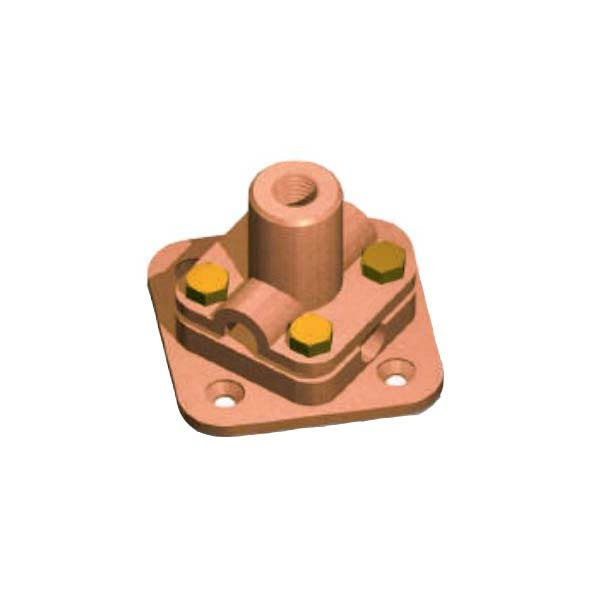 BAHRA EARTHING - Air Terminal Base, Conductor Type, Rod Diameter 15mm, M16, Conductor 120mm
