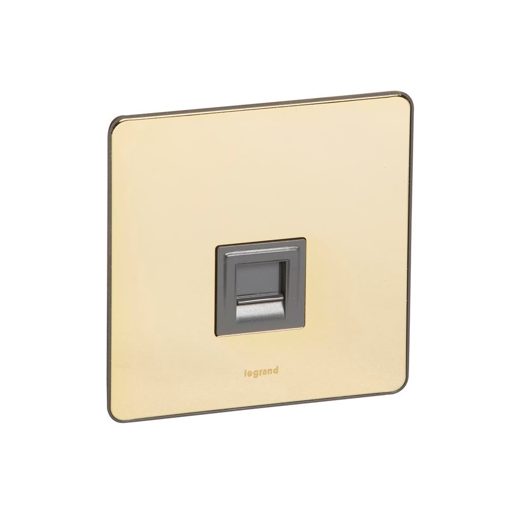 LEGRAND - Telephone Socket Synergy, RJ 11 / RJ 12, Singl
