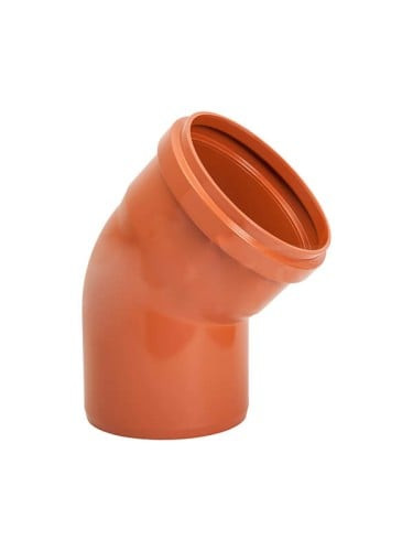 Namat elbow - drain - 45 degree bend - size 75 mm - orange from Nipro