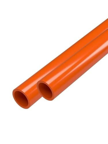 PVC Molding Pipe - Size 23 mm - 40 Meters Long - Orange