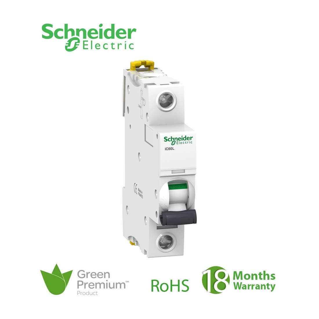SCHNEIDER - MCB Breaker, Acti9 iC60L, 1P, 10A, C curve
