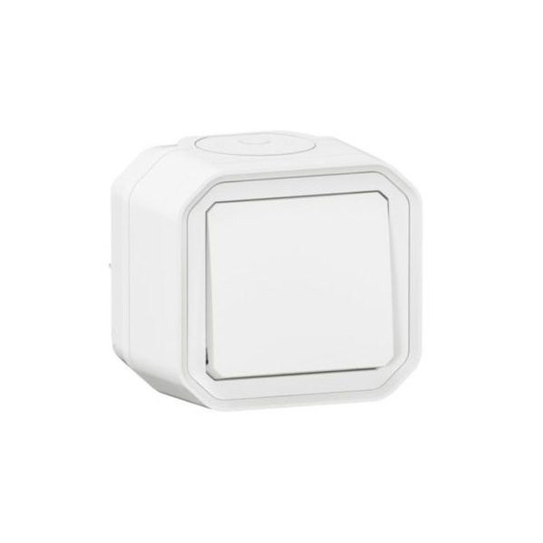 LEGRAND - Push-Button Plexo, IP55, N/O Contact, 10A, Surface Mounting, White