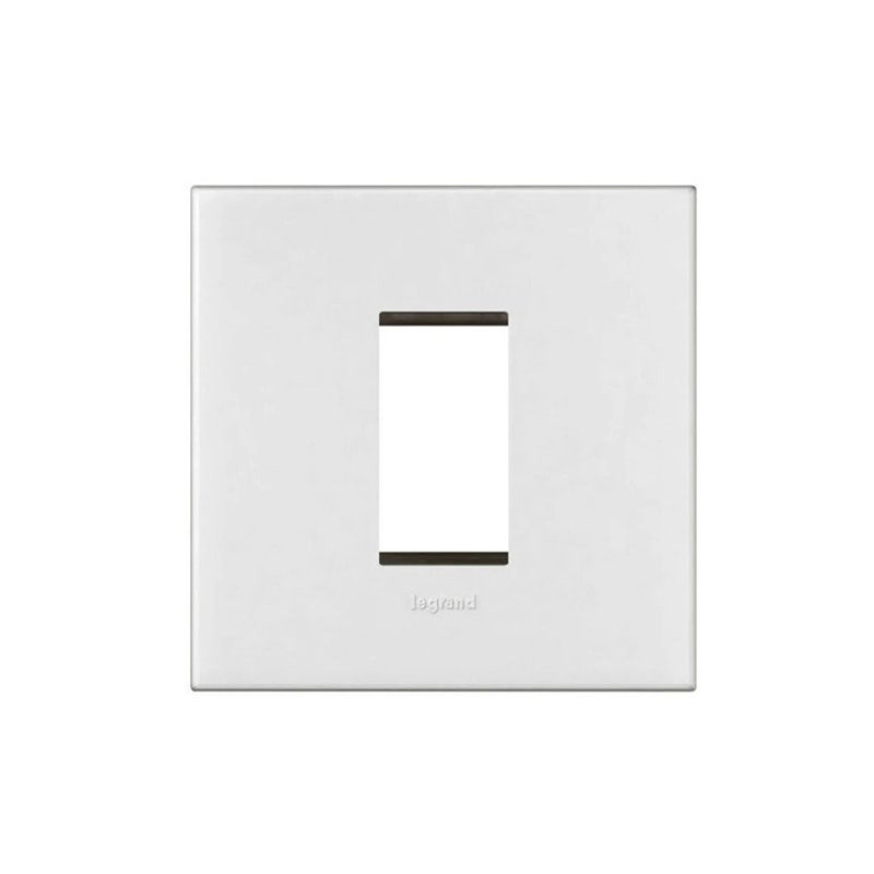 LEGRAND - Cover Plate with Frame Arteor, Indian , 1 Module, Square, White