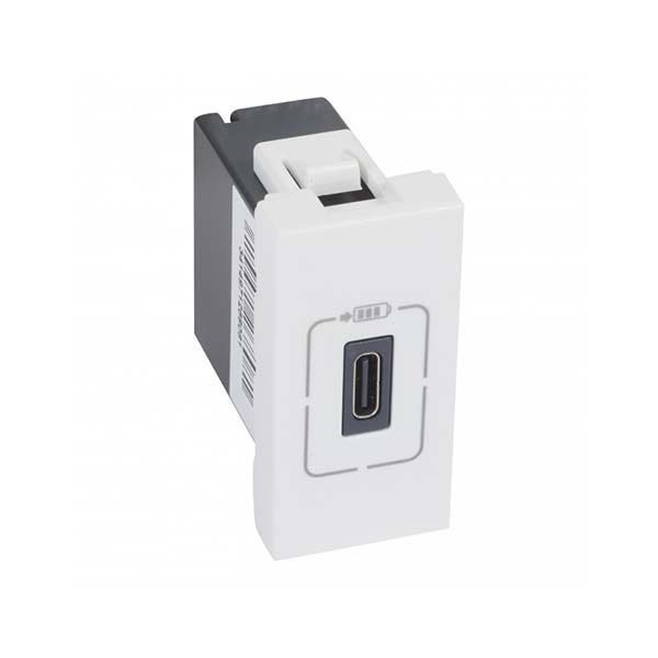 LEGRAND - Charging Socket Arteor, USB Type-C, 1.5A/7.5W, 5V, 1 Module, White